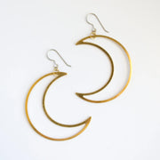 Crescent Moon Dangle Earrings