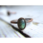 Labradorite Cabochon Ring