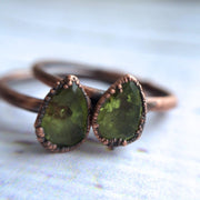 Green Peridot Ring