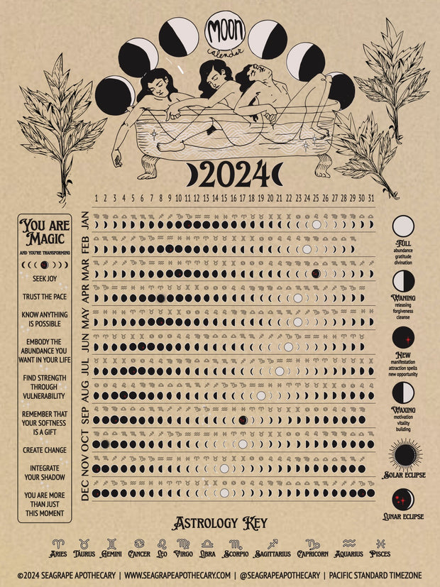 2024 Seagrape Lunar Calendar