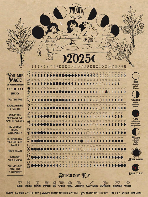 2025 Seagrape Lunar Calendar