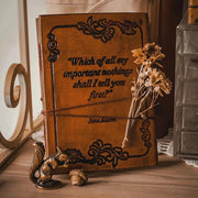 Jane Austen Quote Leather Journal