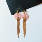 18K Gold Glamour Fringe Earrings