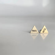 Raise Hell Triangle Earring