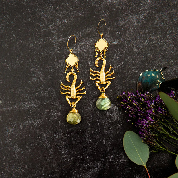 Scorpion Drop Earrings