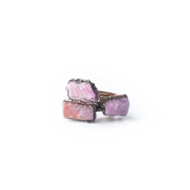 Rough Ruby Ring