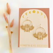 Folk Bird Stud Earrings