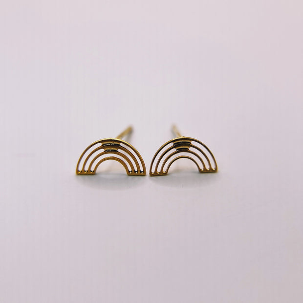 Mini Rainbow Stud Earrings