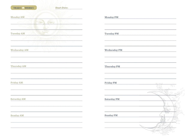 Sun & Moon Journal: A Three-Year Chronicle for Morning Thoughts & Evening Reflections