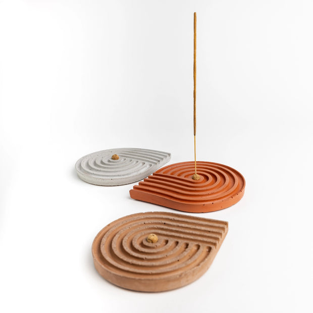 Concrete Spiral Incense Holder