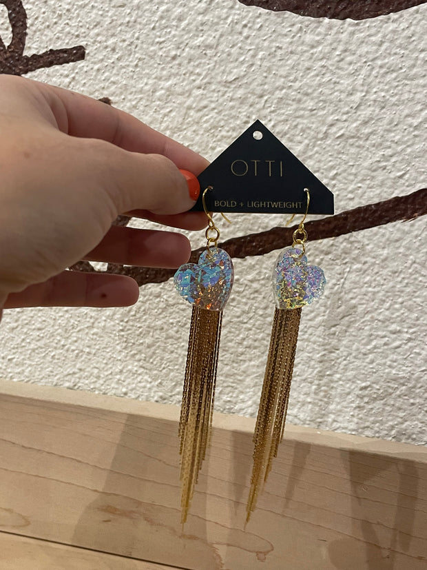 18K Gold Glamour Fringe Earrings