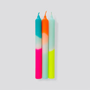 Dip Dye Neon Candles