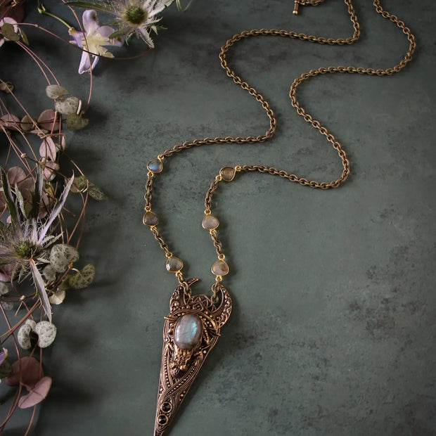 Bog Queen Frog Necklace