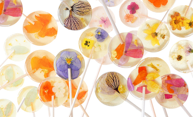 Edible Flower Lollipops