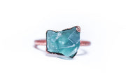 Raw Fluorite ring | Green Fluorite ring