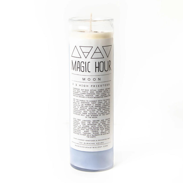 Moon / High Priestess Ritual Candle