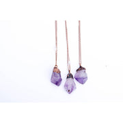 Copper Amethyst Crystal Necklace