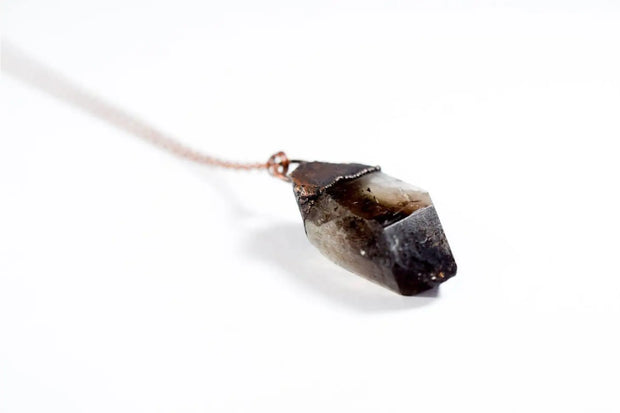 Raw Smokey Quartz Necklace