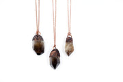 Raw Smokey Quartz Necklace