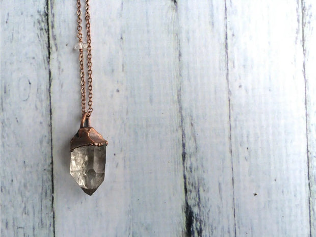 Large Quartz Crystal Necklace