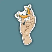 Sun Moon Witch Hand Sticker Sticker