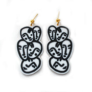 Face Dangle Earrings