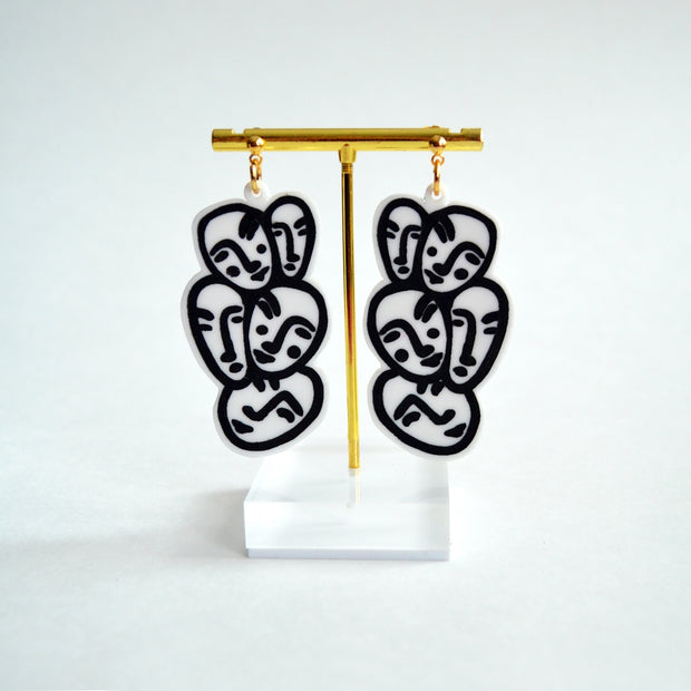 Face Dangle Earrings