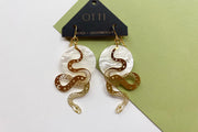 Celestial Snake Earrings