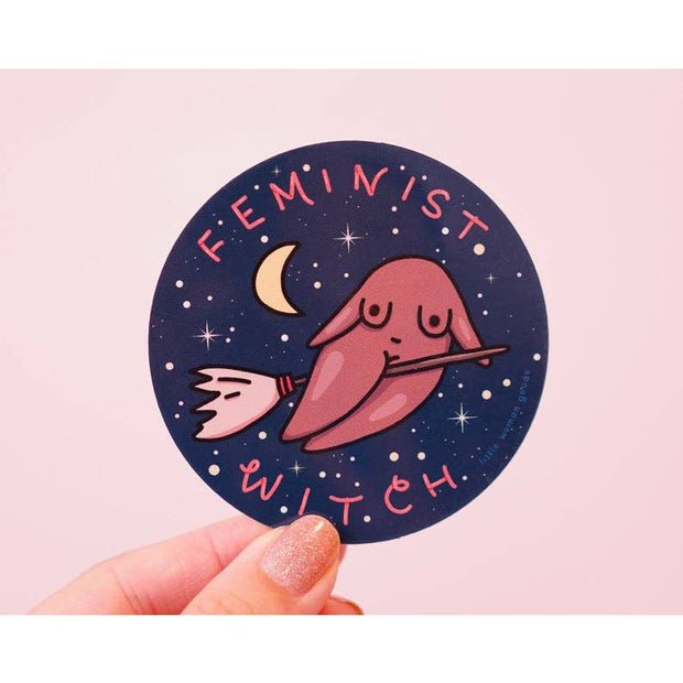 Feminist Witch Vinyl Sticker