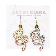 Enamel Snake Earrings