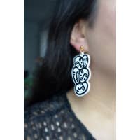 Face Dangle Earrings