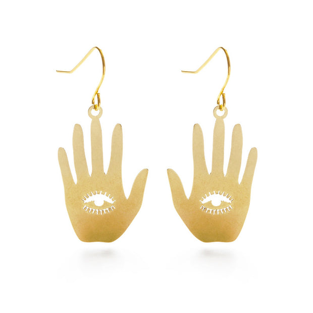 Hand Eye Earrings