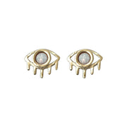 Gemstone Eye Earrings