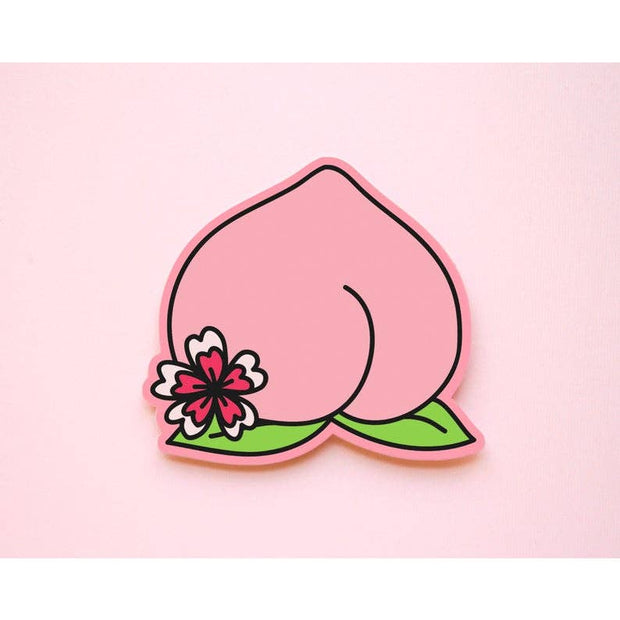 Peach Booty Sticker