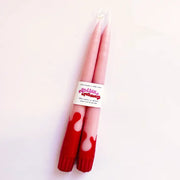 Wavey Designed Beeswax Taper Candles