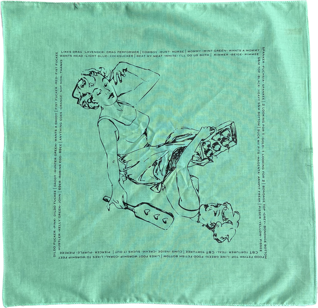 Hanky Code: queer printed hankies