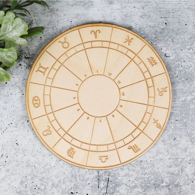 Zodiac Wheel Crystal Grid/ Pendulum Board